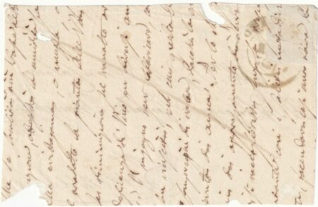 2 cr. azzurro verdastro marginato su fronte da Rosignano Pt.5 x Firenze – Sassone n.5e