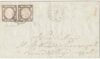1 gr. coppia grandi margini su lettera da Serracapriola Pt.7xNapoli Chiaja rara lusso pluriperiziata – Sassone n.19