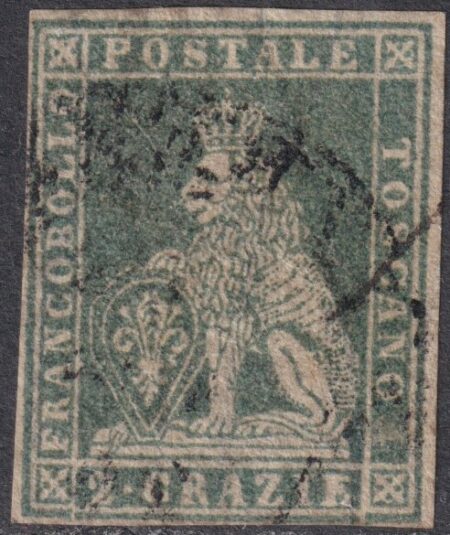 II^ Em. 2 cr. Sass 13a usato f. AD