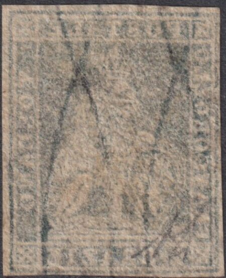 II^ Em. 2 cr. Sass 13a usato f. AD