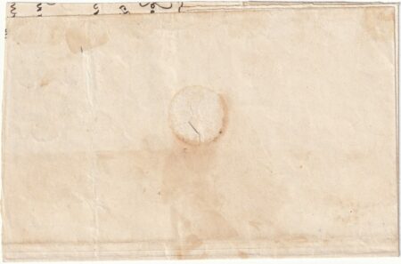 2 gr. Sass 5c grandi margini su lettera da Napoli SF Pt.12 x Salerno f. Gazzi, Vaccari rara