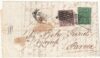 5 c. + 10 c. grandi margini su lettera da Modena x Parma rara periziata – Sassone n.7+9