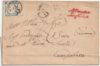 1862 12 Feb 2 gr. Sass 20 su sovr. da Napoli Affrancatura Insuff rosso x Campobassoi tassata f. Chiav.