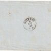 1858 8 Giu 5 c. isolato Sass 13Ad su circolare x distretto da Saluzzo x Pagno f. Chiav. Cv 2600