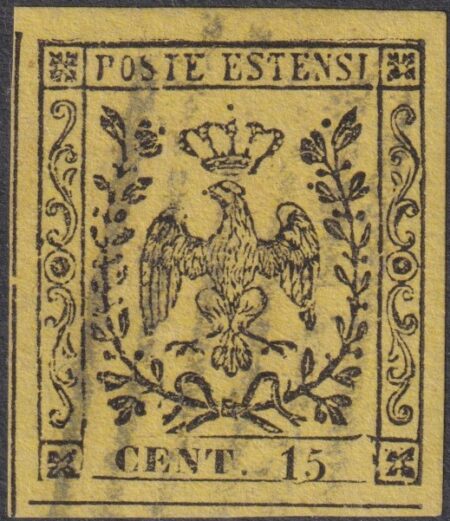 I Em. 15 c. Sass 3 usato Lusso f. G.Bolaffi