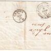 1857 8 Ago 5 c. isolato Sass 13Ae su circolare da Torino x Genova f. Chiav. Cv 2000