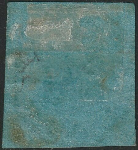 I^ Em. 7 b. azzurro chiaro ben marginato nuovo raro periziato – Sassone n.8a