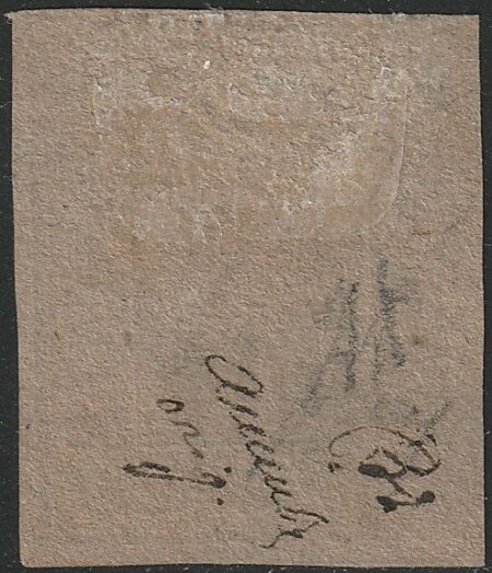 1 b. bruno grigio molto ben marginato usato periziato – Sassone n.2