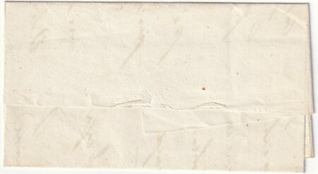 1861 10 Giu 1 gr. coppia verticale su lettera da Lecce Svolazzo +cerchio R Pt.8 x Ostelle rara – Sassone n.19