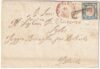 1862 14 – 2 gr. azzurro ampi margini su sovracoperta da Napoli Pt.7 x Bitonto