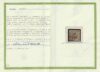 Governo Provv. 20 c. nero violaceo Sass 15b usato grandi margini f.Giulio Bolaffi Cert. Bolaffi 100% Lusso Cv 1450