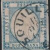 2 gr. Sass 20b usato ben marginato annullo Squillace verde Pt.8 raro