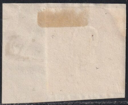 5 gr. Falla Bianca angolo alto dx Sass 21 usato ben marginato su frammentino f. AD Spl