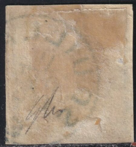 2 gr. Sass 20b usato ben marginato annullo Squillace verde Pt.8 raro