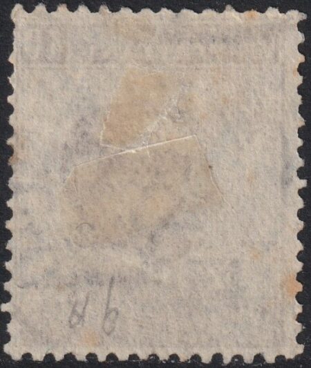 BLP II° Tipo 40 c. bruno soprastampa nera Sass 9A usato Spl Cv 220