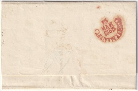 1860 10 Mar 2 gr. Sass 5d grandi margini su lettera da Potenza x Napoli f.Ed Spl