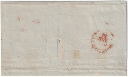 1860 18 Nov 5 gr. isolato Sass 9 Bdf su fresca sovr. da Taranto Svolazzo Pt.6 x Napoli f.AD. Spl