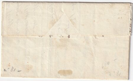 1859 8 Giu 2 gr. Sass 7e su lettera da Castel di Sangro Pt.7 x Aquila