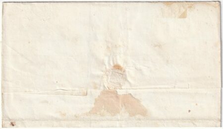 1858- — 2 gr. II^ Tav. coppia Giglio completo capovolto Sass 6 su sovr. da Aquila x Pescara f. Chiav. rara