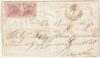 1860 8 Dic Luogotenenza 2 gr. coppia Sass 7 su sovr. da Cosenza Svolazzo Pt.6 x Napoli f. Chiav., Pal. Spl