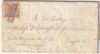 1858 14 Feb 2 gr. Senza Filigrana Sass 5d/5v ben marginato su lettera da Polla Pt.8 x Napoli Cv 1200