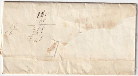 1858 14 Feb 2 gr. Senza Filigrana Sass 5d/5v ben marginato su lettera da Polla Pt.8 x Napoli Cv 1200