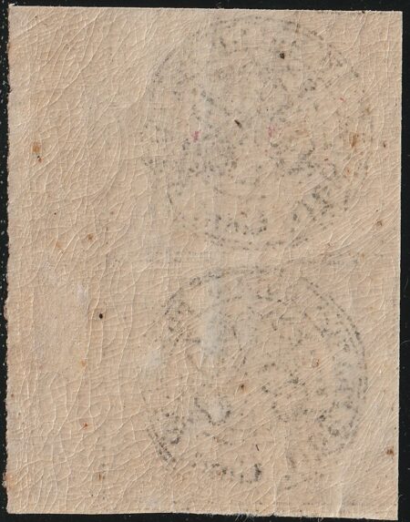 II^ Em. 20 c. rosso bruno coppia Sass 18 Bdf integra MNH** Lusso