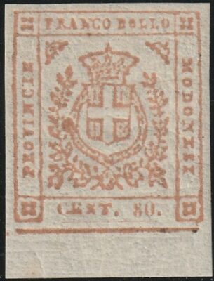 Governo Provvisorio 80 c. Sass 18 Bdf MNH** ben marginato lusso